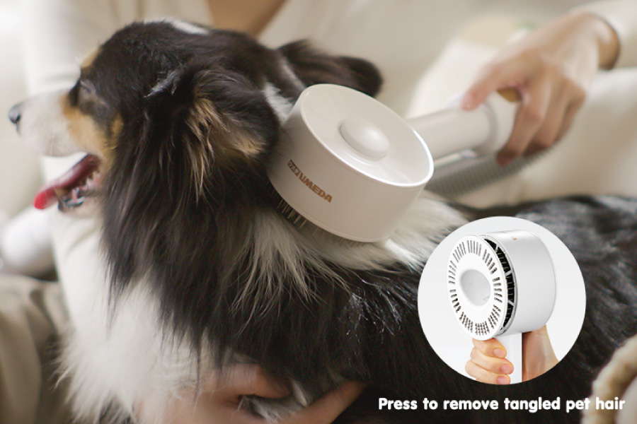 Tersedia aksesoris untuk perawatan hewan peliharaan. (Opsional)