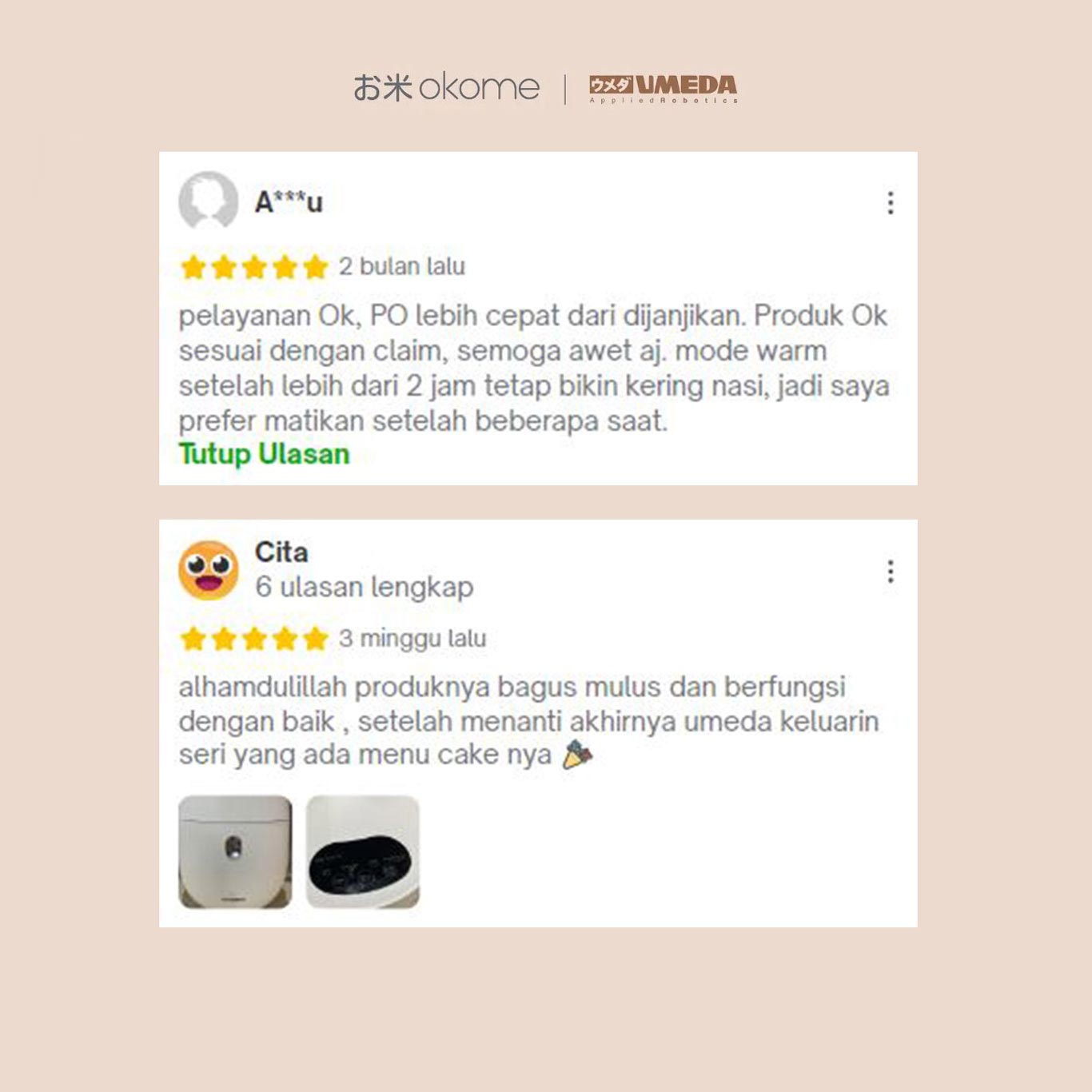 Komentar Umeda Okome di Tokopedia 2