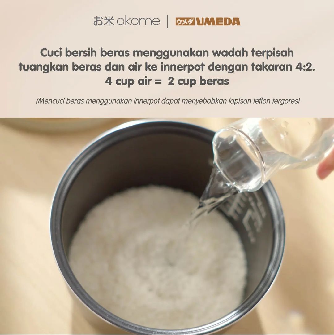 Cara Memasak Nasi dengan Umeda Okome 2