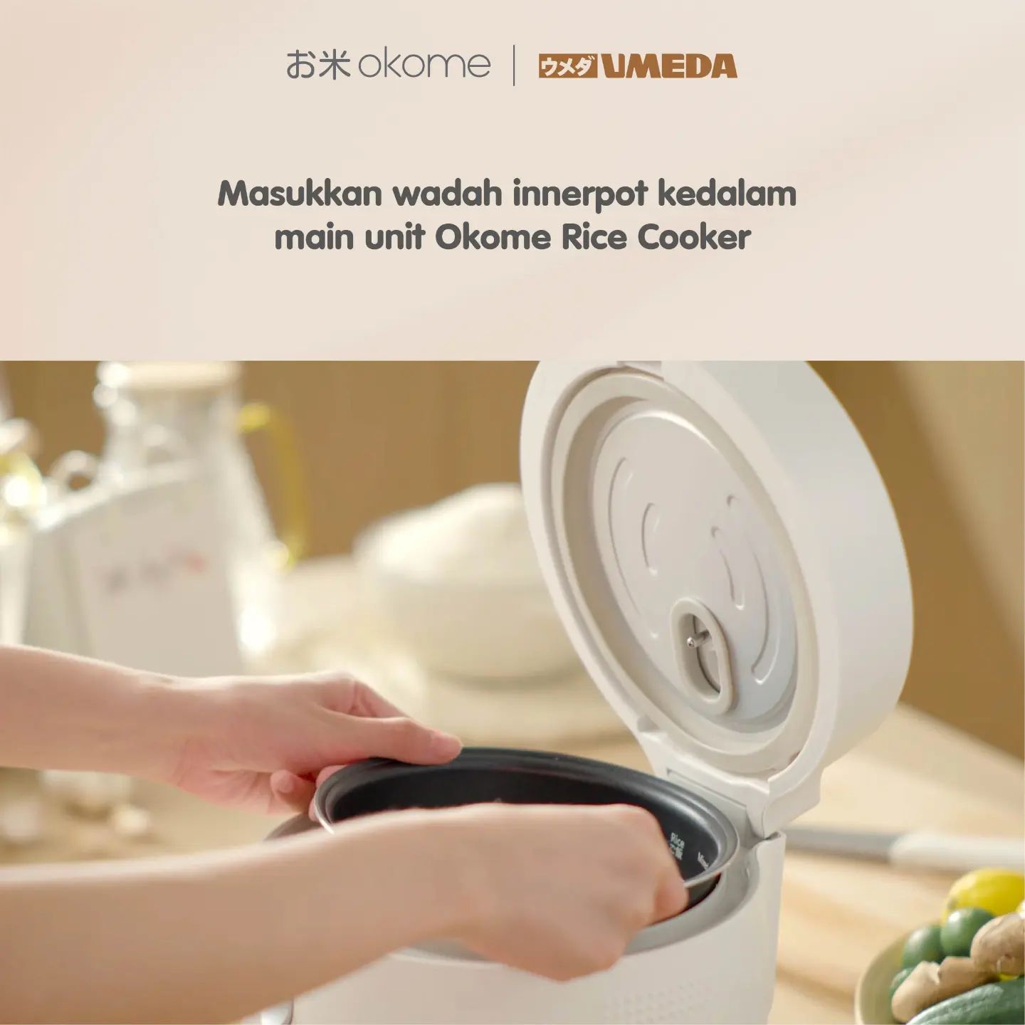 Cara Memasak Nasi dengan Umeda Okome 3