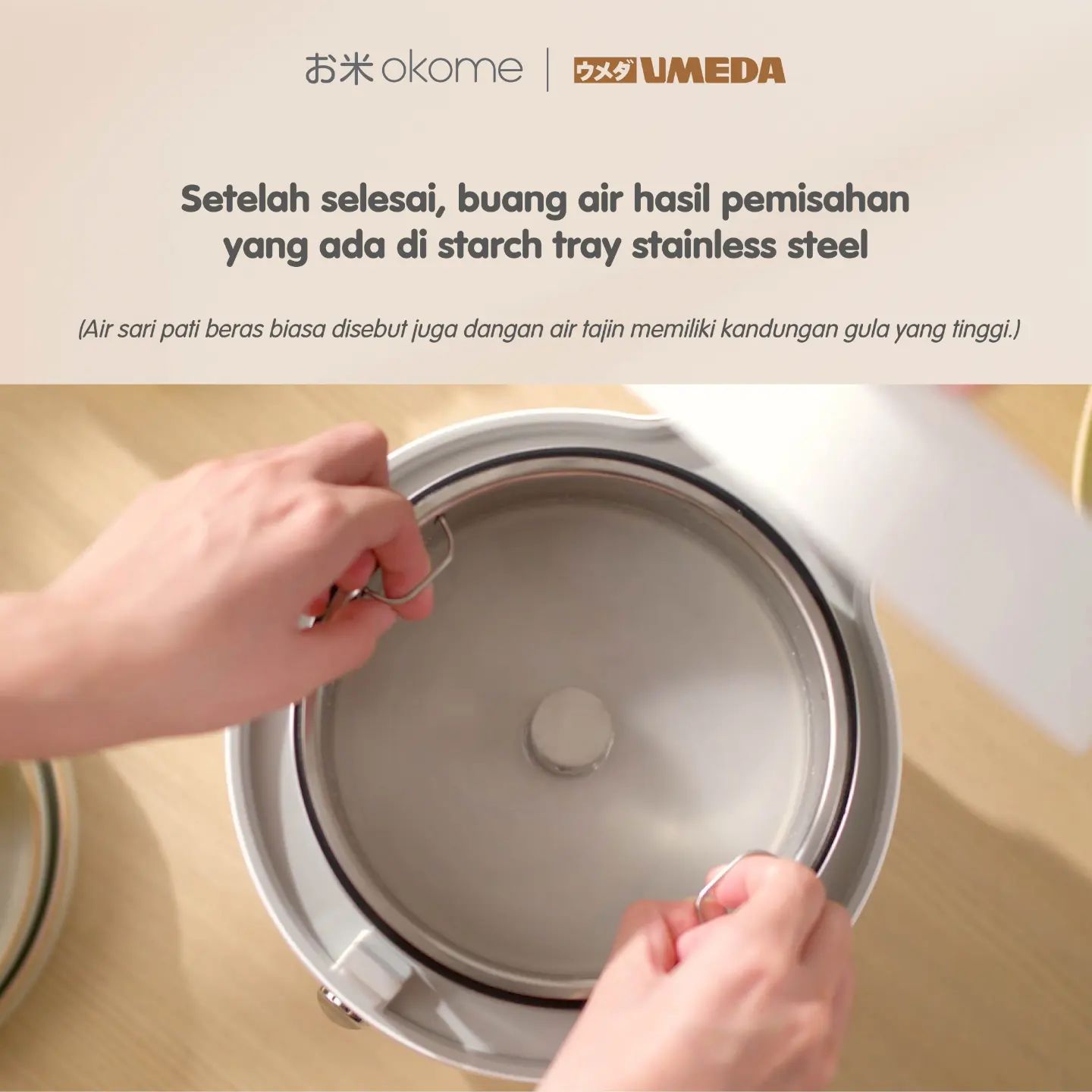 Cara Memasak Nasi dengan Umeda Okome 7