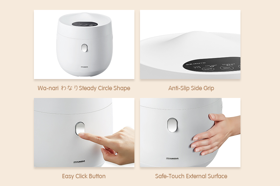 Design yang ergonomis, simple, anti-slip, aman dan mudah digunakan.