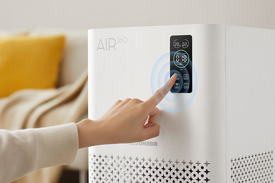 Atur mode tidur, otomatis, rendah, sedang, atau tinggi hanya dengan satu sentuhan.