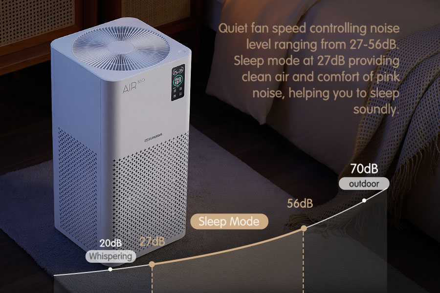 Mode sleep membuat suara penyaringan menjadi lebih lembut.