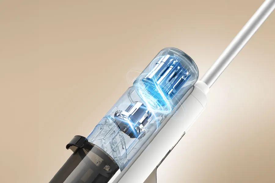 Dengan daya hisap yang kuat, vacuum cleaner dapat membersihkan kotoran dengan sangat cepat.