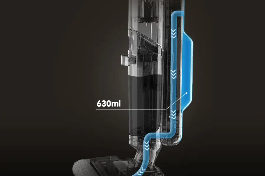 Memiliki 2 tangki air sehingga dapat memisahkan antara tangki air bersih dan kotor.