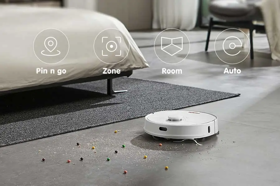 Tersedia 4 mode pilihan untuk membersihkan ruangan dan area yang diinginkan.